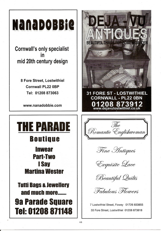 2012 Lostwithiel Carnival Programme Page 44